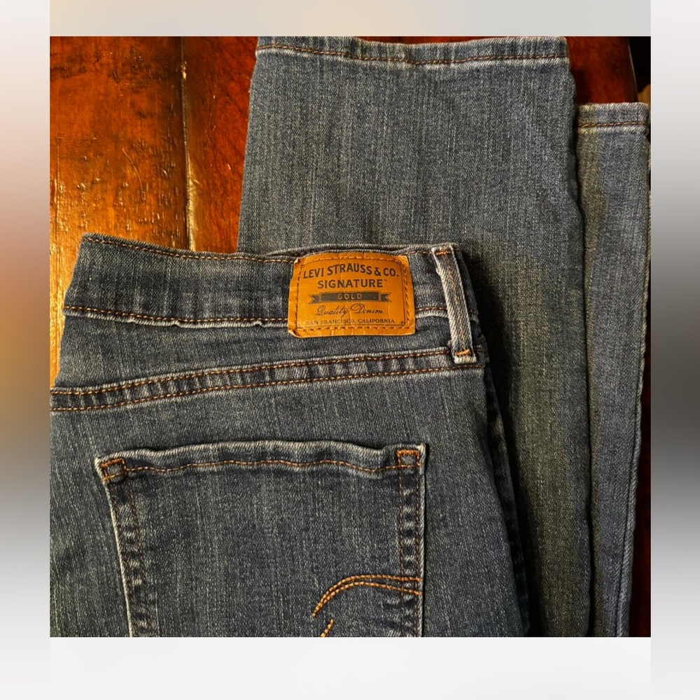 Levi's Signature Dark Blue Straight Jeans